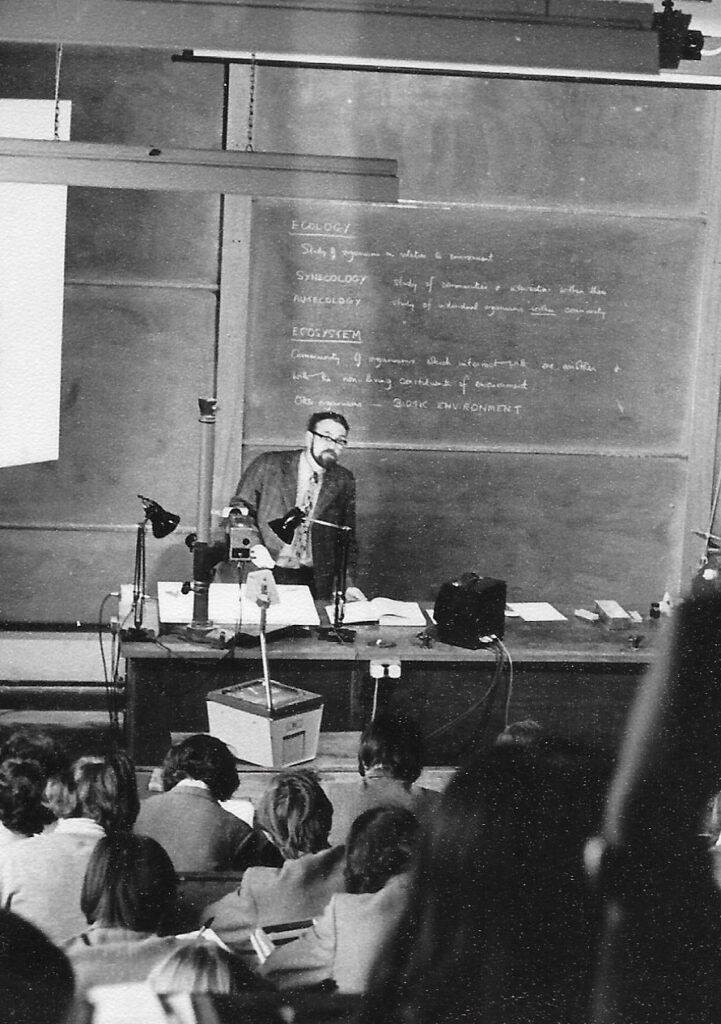 Michael B.V. Roberts teaching at Marlborough College, probably mid-1960s. 